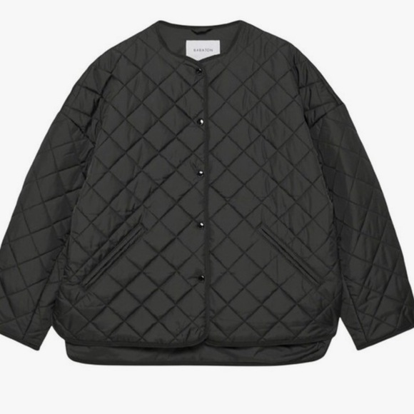 Aritzia Babaton Black Quilted Gro Lightweight Puffer Jacket TOTEME dupe - Picture 2 of 6